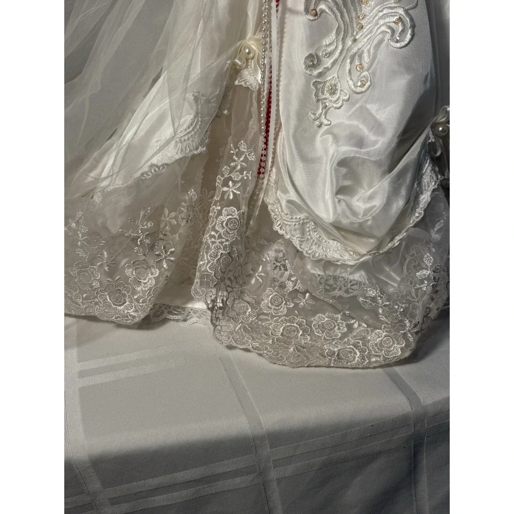 Kais Collection Full Porcelain Bride Doll LE1063/1500, 25in By J. Berard